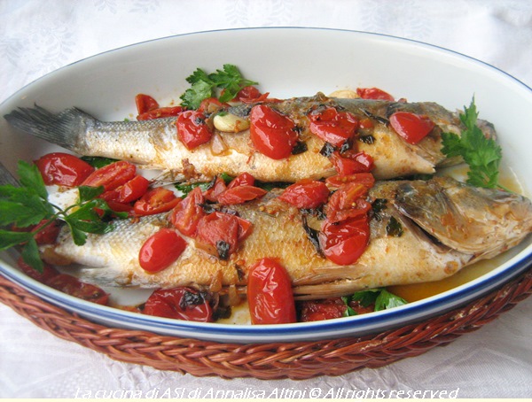 branzino acqua pazza